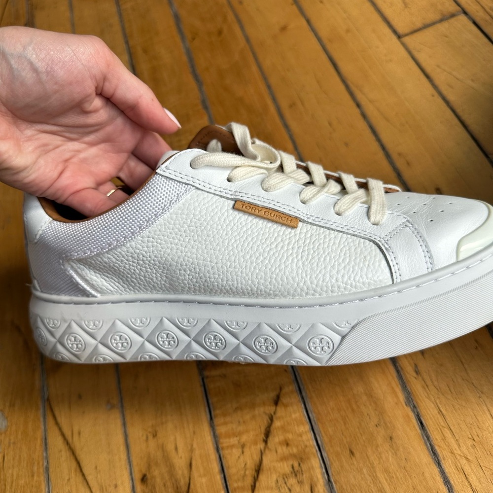 Tory Burch White Sneakers - Picture 5 of 7